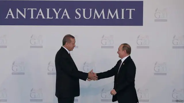 Лише 15 листопада російський та турецький президенти потискали руки під час саміту G20 у Анталії