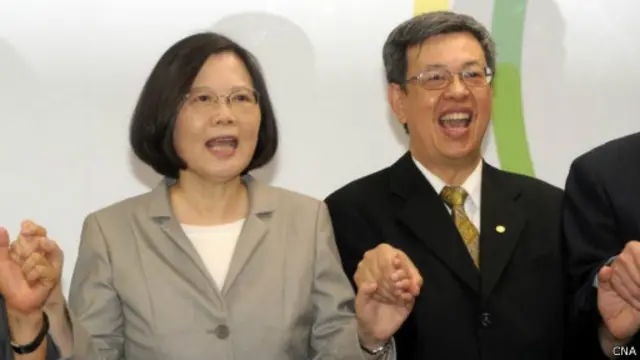 蔡英文和副手陈建仁