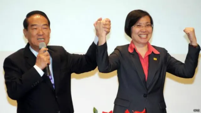 亲民党主席宋楚瑜找民国党主席徐欣莹搭档