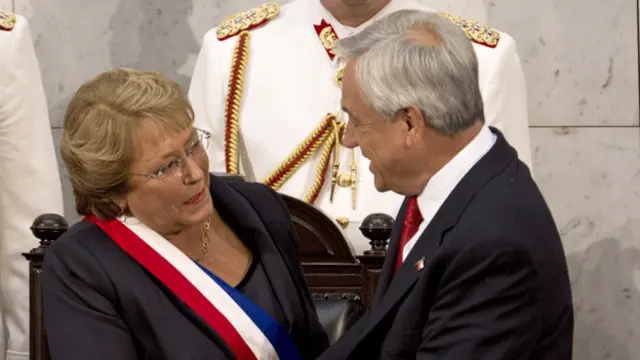 Michelle Bachelet y Sebastián Piñera