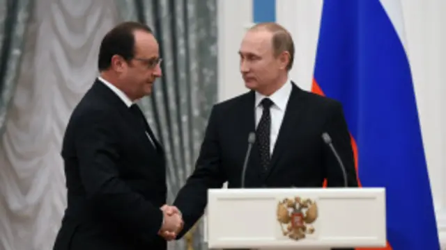 ရုရှားနဲ့ပြင်သစ် သမ္မတတို့ဆွေးနွေး