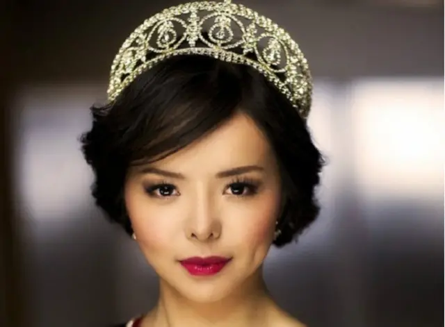 Sebagai juara Miss World Kanada, Anastasia Lin berpidato soal pelanggaran HAM di Cina, khususnya soal Falun Gong.