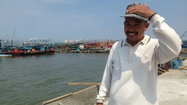 Kuat, salah satu nelayan yang mengajukan gugatan terhadap proses reklamasi.