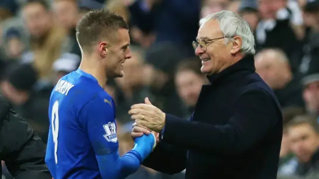 Claudio Ranieri memuji gol Jamie Vardy ke gawang Liverpool.