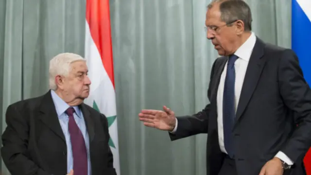 俄羅斯和敘利亞外交部長