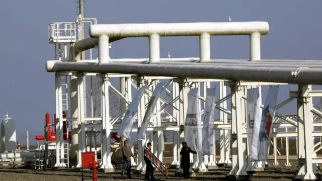 位於土耳其北部的藍溪天然氣管線。(資料照片)