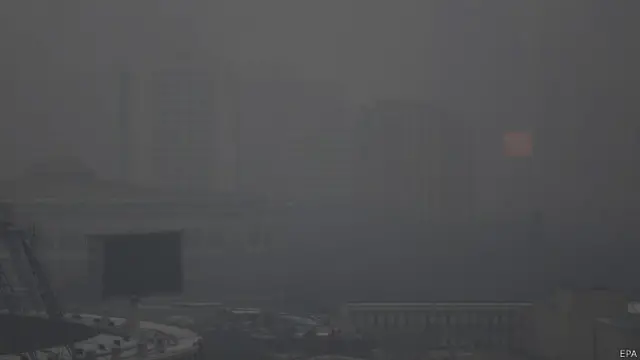 बीजिंग में प्रदूषण