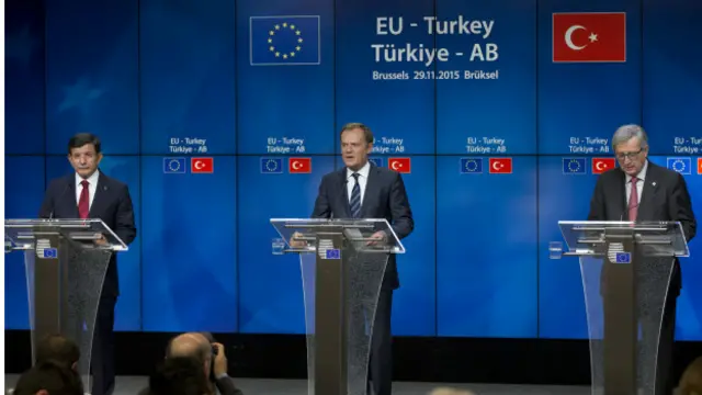 La UE pondrá 3.000 millones de euros para ayudar a Turquía en la crisis de refugiados sirios.