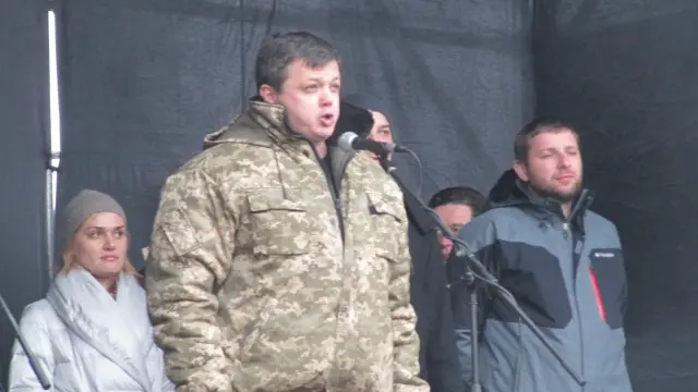 Семен Семенченко выступает в поддержку Юрия Милобога