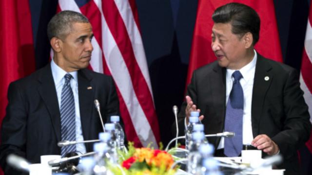 Obama da Xi Jinping a lokacin taron