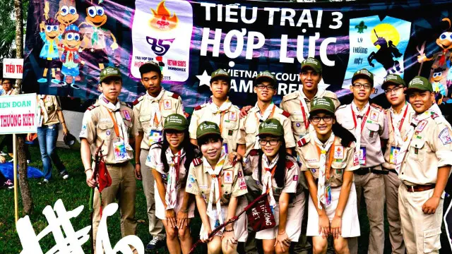 Hoạt động hướng đạo - hình từ trang Hợp lực - Đồng tiến 2015