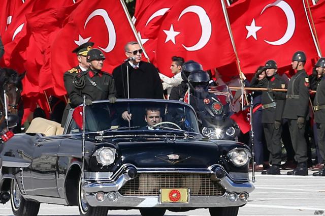 Реджеп Эрдоган на военном параде