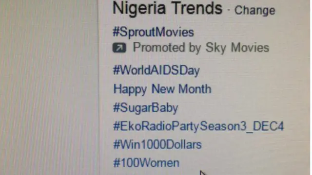 100 women yana cikin maudu'an da suka fi jan hankalin masu amfani da Twitter a Nigeria