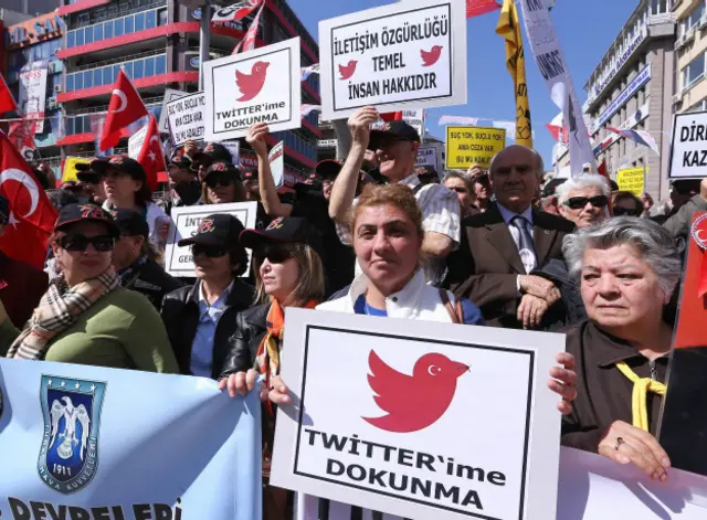 Демонстрация за "Твиттер" в Турции