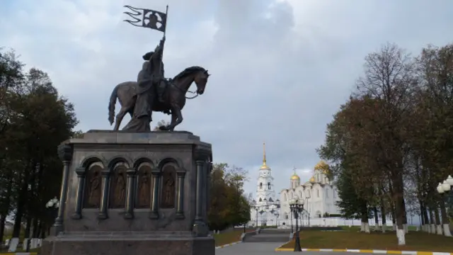 弗拉基米尔是俄罗斯著名历史文化重地的“金环小镇”之一,图为圣母升天大教堂(摄影:子川))