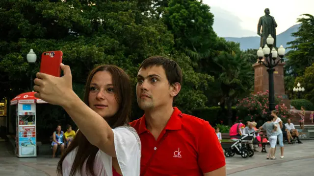 Туристы в Ялте