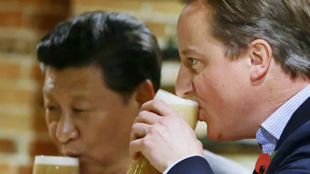 Xi Jinping dan David Cameron