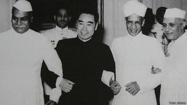 राजेंद्र प्रसाद और चाउ एन लाई के साथ