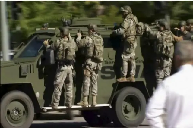 警方已经赶到枪击现场