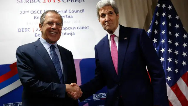 كيري ولافروف التقيا على هامش اجتماع منظمة الأمن والتعاون في أوروبا