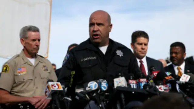 El jefe de policía de San Bernardino, John Burguan.