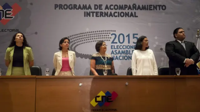 Los rectores del Consejo Nacional Electoral