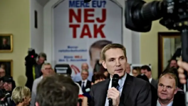 امیگریشن مخالف اور پارلیمان میں غاس موسن حکومت کی حمایتی جماعت ڈینش پیپلز پارٹی (ڈی پی پی) نے برسلز کے ہاتھوں میں اپنی مزید خود مختاری دینے سے بچنے کے لیے اس ریفرینڈم میں ’نہیں‘ کے لیے انتخابی مہم چلائی تھی