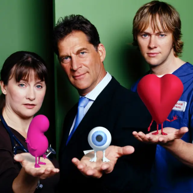 BBC 宣傳器官捐獻的劇照。每一天,英國平均有3位病人在翹首期盼新器官的煎熬中逝去。