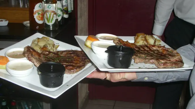 Мясо во французском ресторане