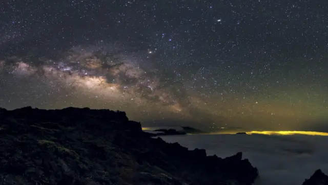 Dải Ngân hà trên bầu trời La Palma, quần đảo Canary Islands, Tây Ban Nha