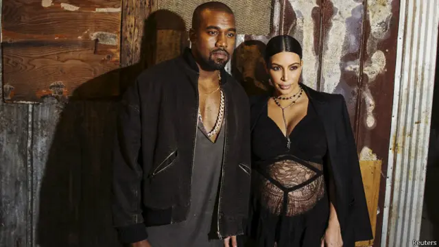 Kim Kardashian dan suaminya, Kanye West.