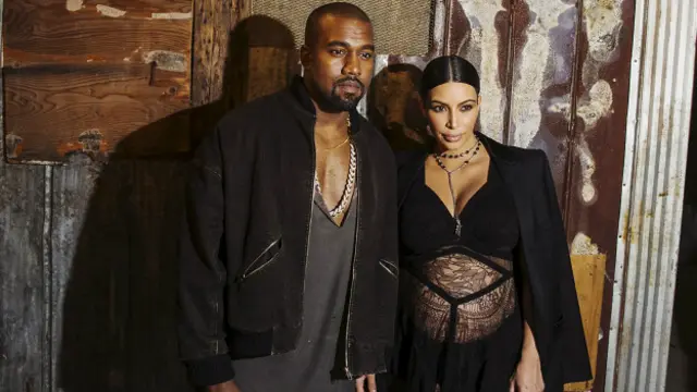 Kanye West y Kim Kardashian