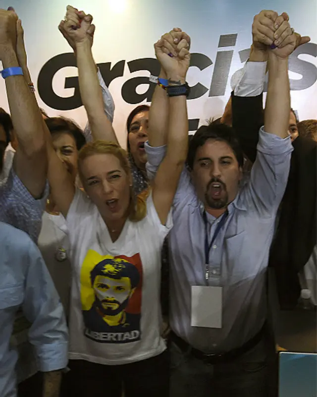 Lilian Tintori y Freddy Guevara 