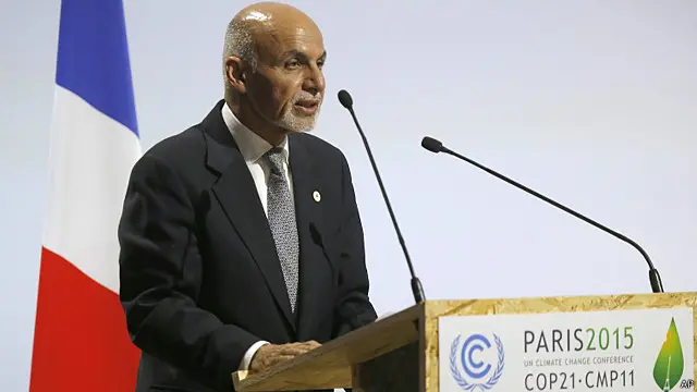 برای اولین بار یک رئیس جمهوری افغانستان در نشست بینالمللی تغییرات اقلیمی شرکت کرد