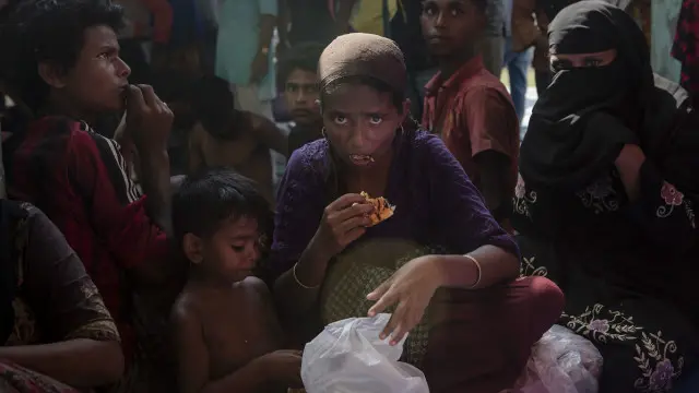 Pengungsi Rohingya di Aceh.