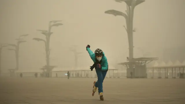 Contaminación en Pekín, China