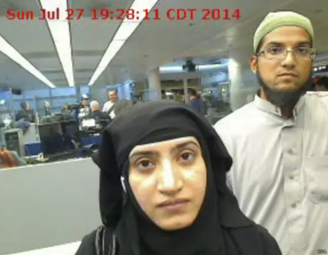 رضوان فاروق او د هغه مېرمنې تشفین ملک د دسمبر پر ۲مه ۱۴ کسان ووژل، چې بیا وروسته دوی هم د پولیسو په ډزو ووژل شو