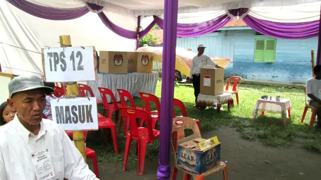 Suasana di sebuah TPS di kota Medan dalam Pilkada 2015 lalu.