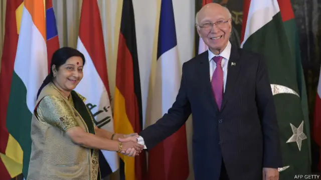 सुषमा स्वराज, सरताज अज़ीज़