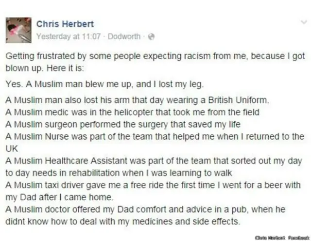 ہربرٹ کی اس پوسٹ کی بہت زیادہ تعریف کی گئی ہے