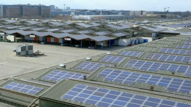 इटली, बोलोनिया, सौर ऊर्जा