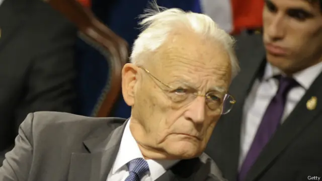 Sociólogo francés Alain Touraine. 