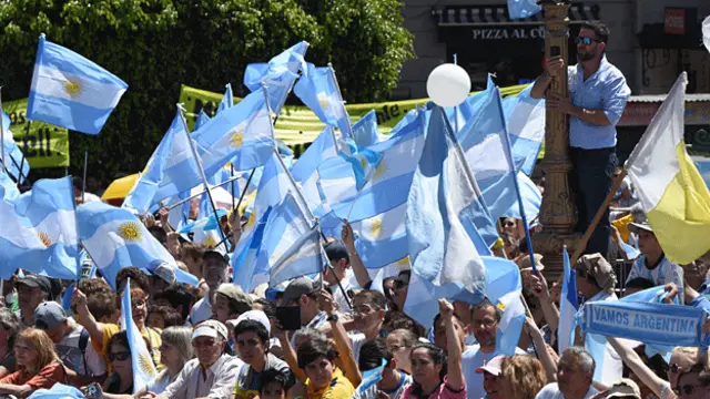 Simpatizantes de Macri