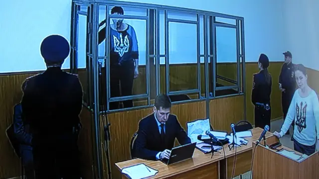 Видеотрасляция процесса над Надеждой Савченко