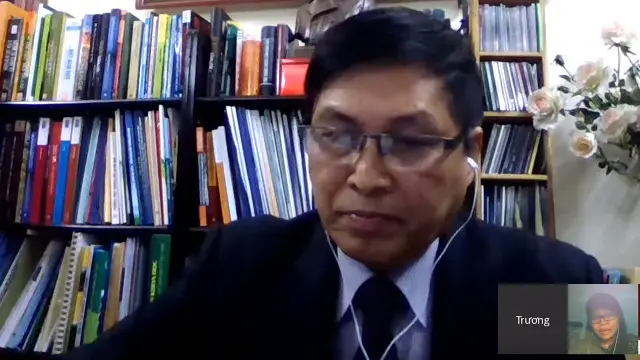 Giáo sư Trương Quang Học từ Trung tâm Nghiên cứu Tài nguyên và Môi trường