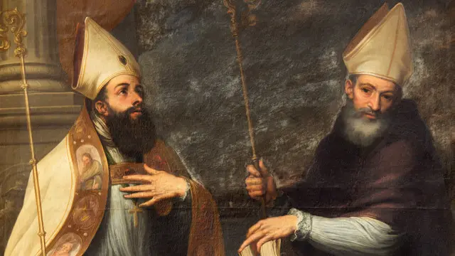 San Ambrosio y San Agustín