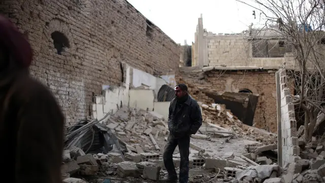 عدد كبير من المنازل دمر خلال القصف