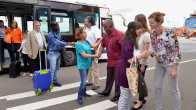Familiares de las víctimas.