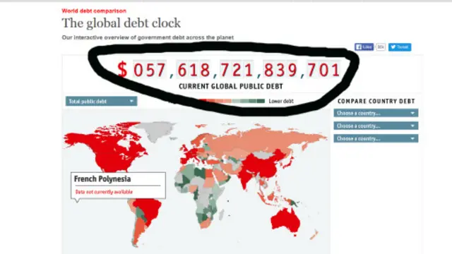 《经济学人》债务钟