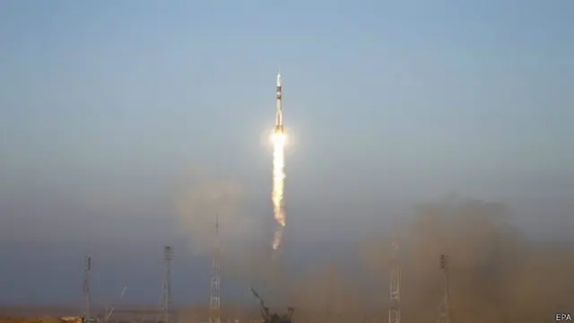 रकेट छोड्ने समय इन्टरन्याशनल स्पेस स्टेशनको कक्ष रहेको सहि स्थान गणना गरेर तय गरिएको थियो। 